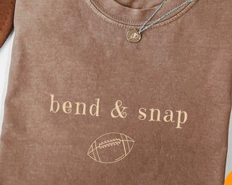 Comfort Colors Bend and Snap Shirt Funny Football Soccer Mom Gift Tee Game Day Shirt for Women Fall Season Tee Tis the Season Cheer Shirt