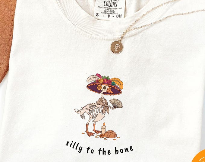 Funny Silly Goose Skull Dia De Los Muertos La Calavera Catrina Shirt Skeleton Tshirt Day Of The Dead Tee Mexican Folk Tee Halloween Shirt