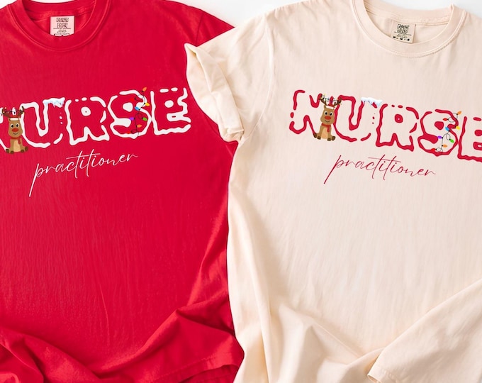 Comfort Colors Nurse Practitioner Shirt Nurse Shirt Nurse T-Shirt Nurse Gifts Nursing Student Shirt NP Graduation Gift Nursing School Tee