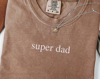 Super Dad Shirt for Fathers Day Gift for Dad Best Dad TShirt for Dad from Daughter Funny Birthday Gift Football Dad Shirt