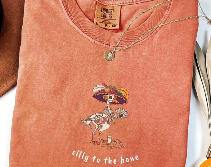 Funny Silly Goose Skull Dia De Los Muertos La Calavera Catrina Shirt Skeleton Tshirt Day Of The Dead Tee Mexican Tee Halloween Shirt