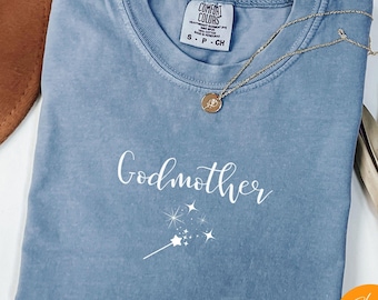 Godmother Shirt Gift for Godmother Proposal Catholic Baptism Day Gifts Godmother Tshirt Will You Be My Godparent Tee Christening Present