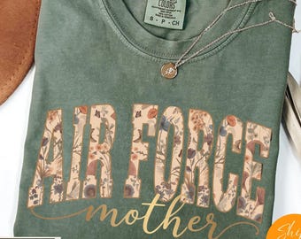 Comfort Colors Air Force Shirt Military Graduation Gifts Proud Airman Family Tee Air Forces Wife Gift Air Forces Mom Veteran USAF Army