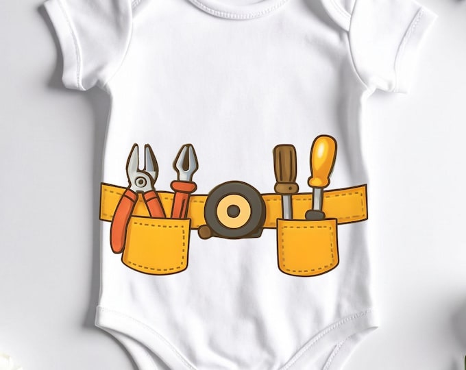 Mechanic Baby Onesie, Car Mechanic Bodysuit Newborn Baby Gift, Toddler Boy Construction Outfit One Piece
