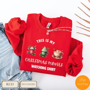 C&#39;est mon film, chemise de films de Noël, chemises esprit des fêtes, cadeau pour elle, jolie chemise de Noël, Noël, joli Noël