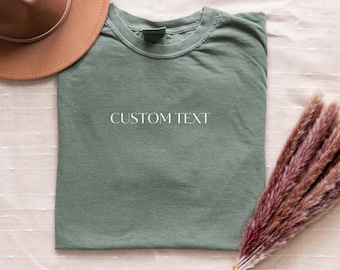 Individuelles Shirt, Individuelles Logo-Shirt Personalisiertes Text-T-Shirt, Ihr Foto-Shirt, Matching-Shirt, Business-Logo-Shirt Bachelorette Comfort Colors®