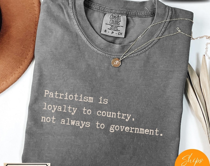 Comfort Colors® Patriotism Quote T-Shirt: Minimalist USA Tee