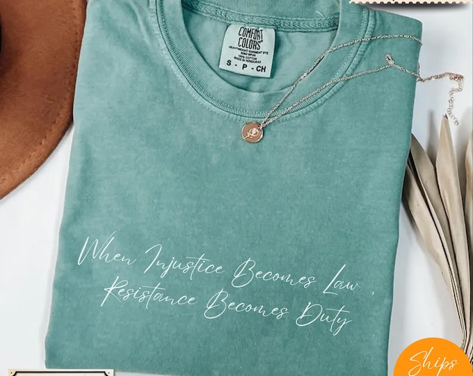 Comfort Colors® Tee: Anti Trump Slogan, Democrat Protest Top