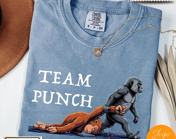 Team Punch Comfort Colors® T-Shirt, Baby Monkey Punch Shirt