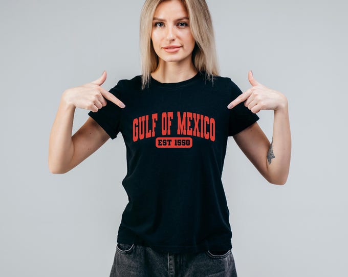 Vintage Style Gulf of Mexico Shirt - Coastal Beach Tee