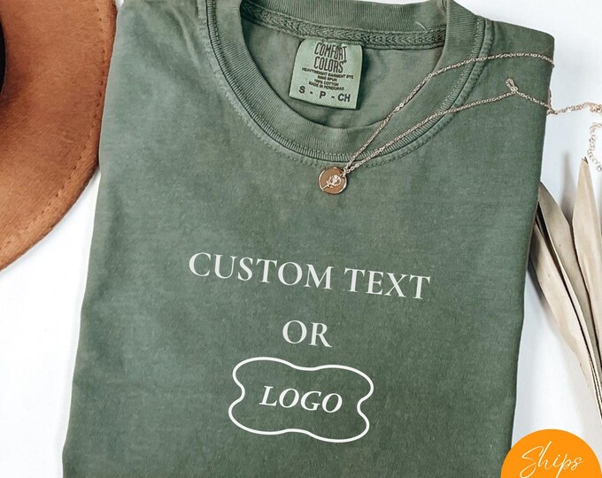 Custom Shirt, Custom Logo Shirt Personalized Text Tshirt, Your Photo Shirt, Matching Shirt, Business Logo Shirt Bachelorette Comfort Colors®