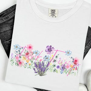 Floral Anti-Trump T-shirt Comfort Colors - Empowering Protest Apparel With Subtle Messege in it