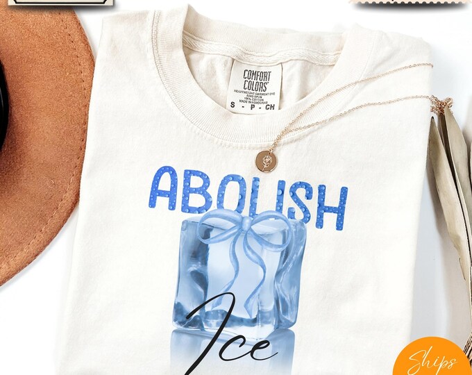Comfort Colors® Abolish ICE Statement T-Shirt – Human Rights Tee
