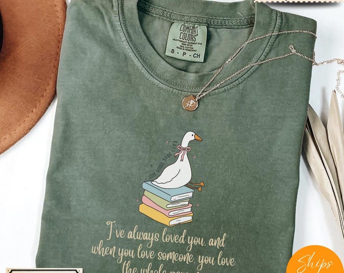 Comfort Colors® Silly Goose Book Club Tee – Anna Karenina Quote for Romantic Readers