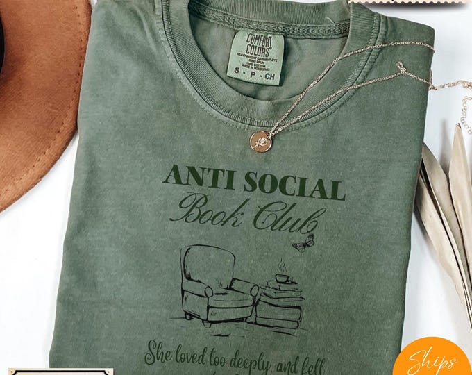 Comfort Colors® Minimal Anna Karenina Quote Shirt – She Loved Too Deeply