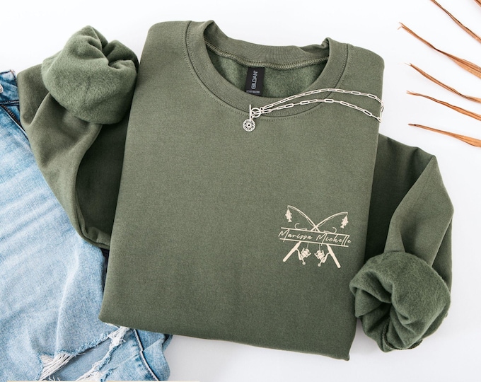 Custom Anchor Sweatshirt | Nautical Monogram Top | Personalized Boat Captain Gift