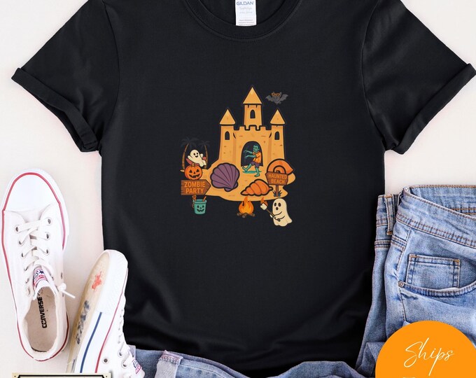 Featured listing image: Summerween Shirt, Spooky Cute Halloween Summer Tee, Funny Ghost Pumpkin Beach Shirt, Fall Season Aesthetic T-Shirt