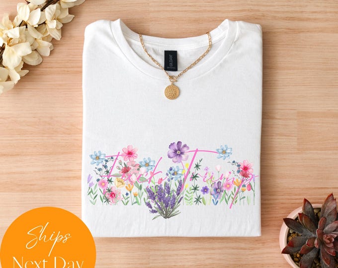 Floral Anti-Trump Tee: Democrat Protest Apparel