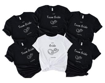 Team Bride T-Shirts: Bachelorette Party Bridal Squad Tees