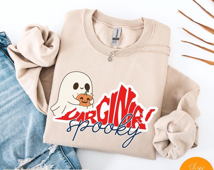 Spooky Virginia Halloween Sweatshirt