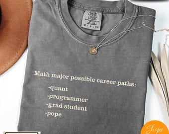 Comfort Colors® Humorous Pope, Math Major Shirt - God Bless America