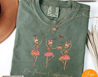 Ballerina Cappuccino T-Shirt: Comfort Colors Coffee & Dance Tee