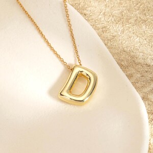 Collar personalizado para papá, colgante de burbuja con inicial 3D, collar con inicial personalizada para hombre, collares para pareja, regalo para el Día del Padre