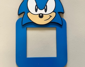 Sonic Light Switch Surrounds – Handmade & Hand Painted | Sonic, Tails, Knuckles and Shadow Wall Decor