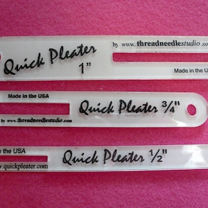 Quick Pleater - 1/2&quot;, 3/4&quot;, and 1&quot; Set