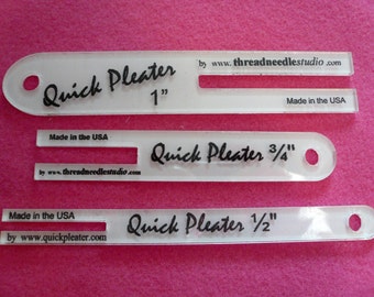 Quick Pleater - 1/2&quot;, 3/4&quot;, and 1&quot; Set