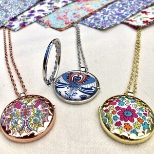Fabric Locket Necklace