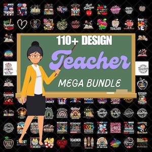 Teacher Mega Bundle PNG, Back to School Png, Preppy Teacher Sublimation design, Teacher Png Bundle, Kids Png Bundle, Teacher Appreciation