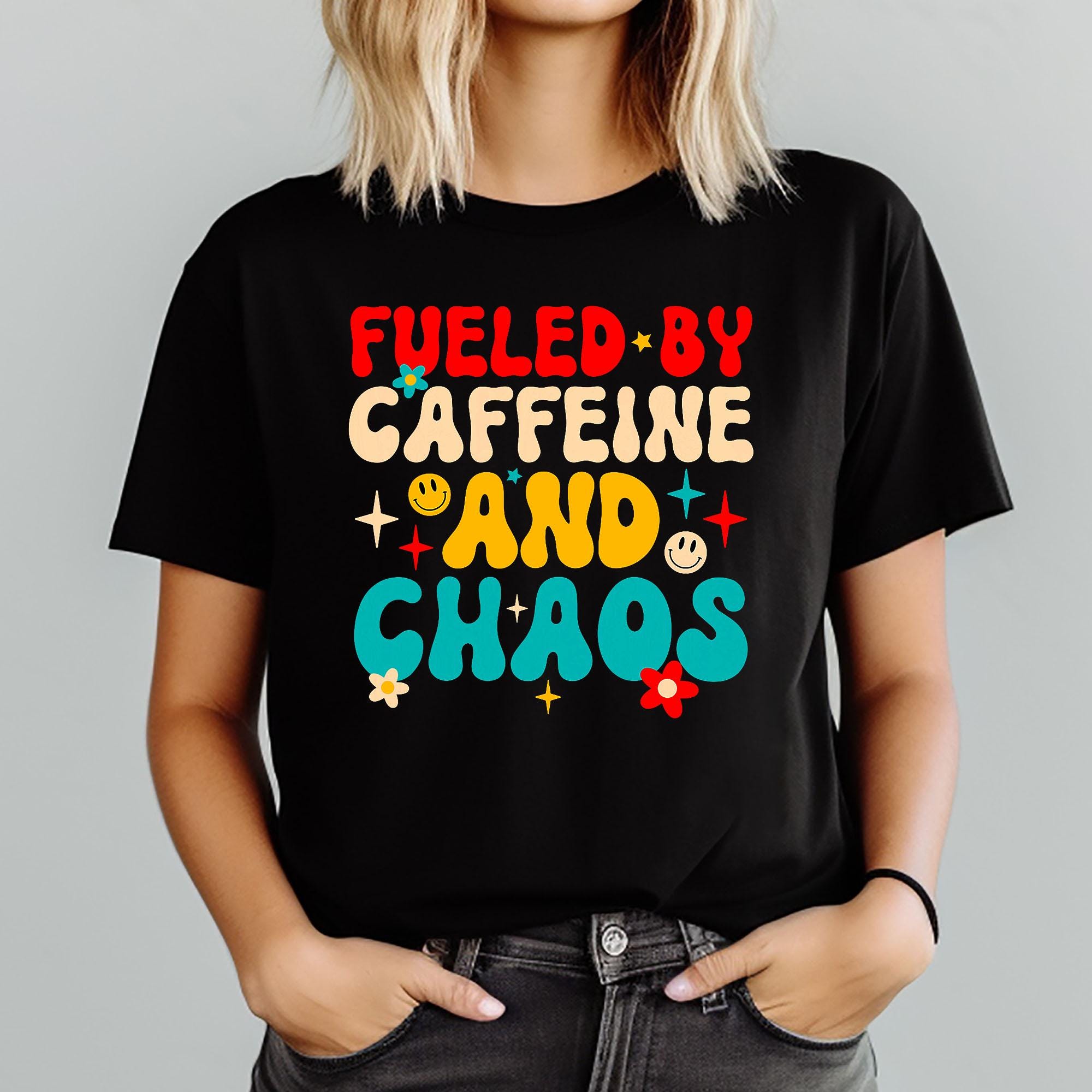 Fueled by Caffeine & Chaos PNG Bundle | Trendy Skeleton Coffee PNG ...