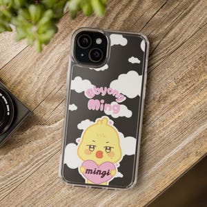 Ateez Aniteez-telefoonhoesje | Transparant slank Kpop-hoesje voor iPhone en Samsung | Cadeau kpop-fan | Lichtgewicht doorzichtige hoes | Ateez-merchandise