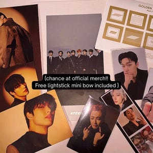 Pack mystère Ateez - OT8 ou vos préférences - Merchandising fan de K-pop, cartes de collection, édition limitée, cadeau pour les fans d'Ateez