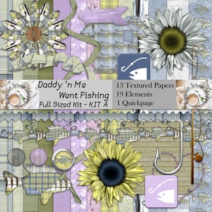 Daddy 'n Me Went Fishing KIT A por el Espresso Scrap Shoppe