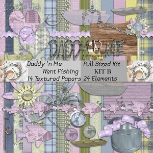 Daddy 'n Me Went Fishing KIT B por el Espresso Scrap Shoppe