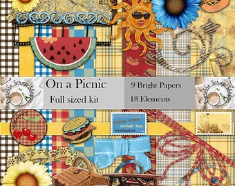 Op een picknickpagina kit door The Espresso Scrap Shoppe