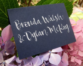 Wedding Calligraphy for Place Cards, Escort Cards