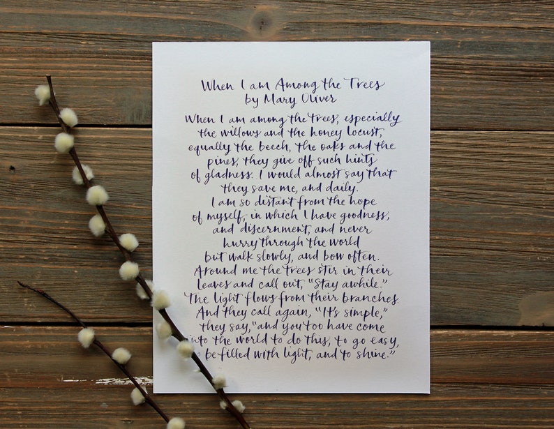 Handwritten Calligraphy for Wedding Vows, Anniversary Gift, Poem, Custom Quote, Song image 4