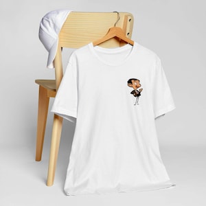 Camiseta unisex con estampado de Mr. Bean, ideal para diario, regalo de cumpleaños, estilo retro y caprichoso.