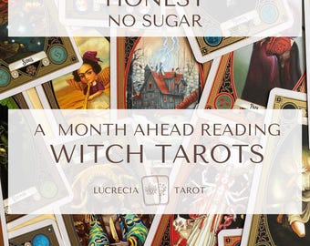 Month Ahead Witch Tarot Reading – 4 Weeks of Direct Energy & Truth | Brutal Honest Weekly Forecast | Lucrecia Tarot