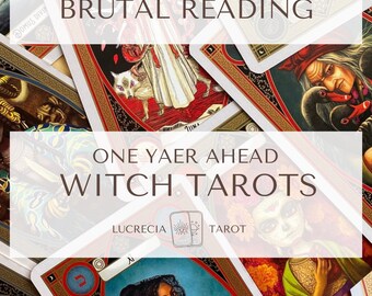 Year Ahead Witch Tarot Reading – 12-Month Energy Forecast with Honest, Raw Insight | No Sugar, Just Truth | Lucrecia Tarot