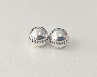 Pandora Open Bangle Shimmering End Caps Sparkly RRP ALE