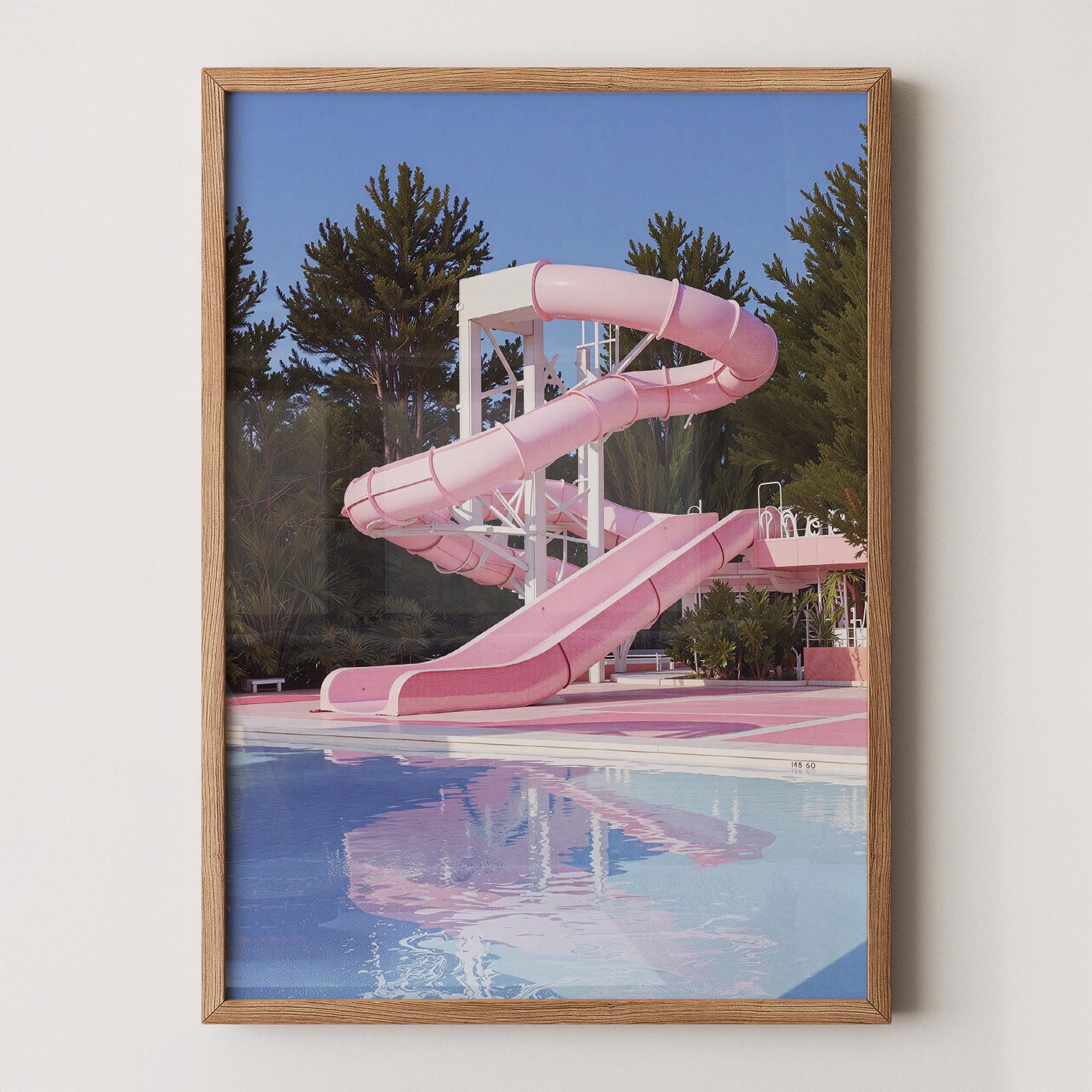 ピンク・レヴェリー・ウォータースライド・ポスター – ドリームコア
