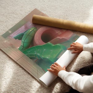 Dreamcore Poolrooms Poster - Surreal Liminal Slide Wall Art Print ...