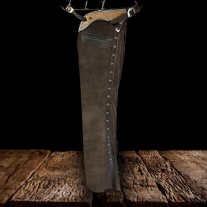 Handmade Leather Shotgun Chaps, Horse Riding Gear, Cowboy Show Chaps, Unisex Custom Chaps, Gifts for Him and Her, Western Wear, Rodeo Outfit