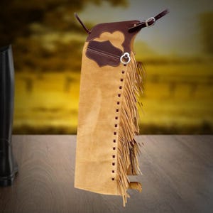 Handmade Leather Shotgun Chaps, Horse Riding Gear, Cowboy Show Chaps, Unisex Custom Chaps, Gifts for Him and Her, Western Wear, Rodeo Outfit