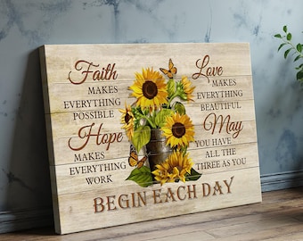 Rustic Farmhouse Truck Canvas Wall Art, Jesus Take The Wheel Christian Print, Vintage Barn Wall Decor, Jesus Landscape Canvas Prints