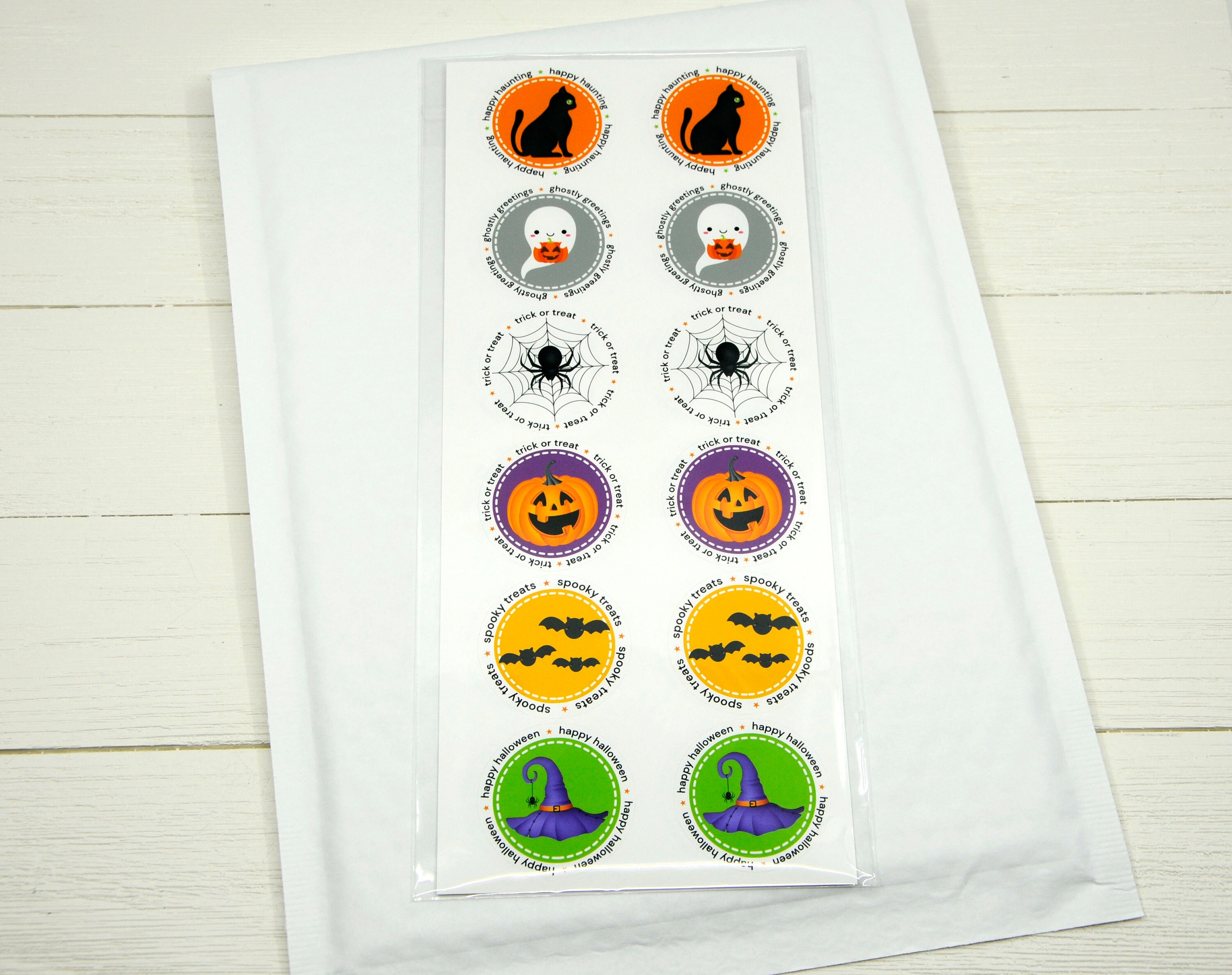 Halloween stickers treat bag stickers trick or treat Etsy